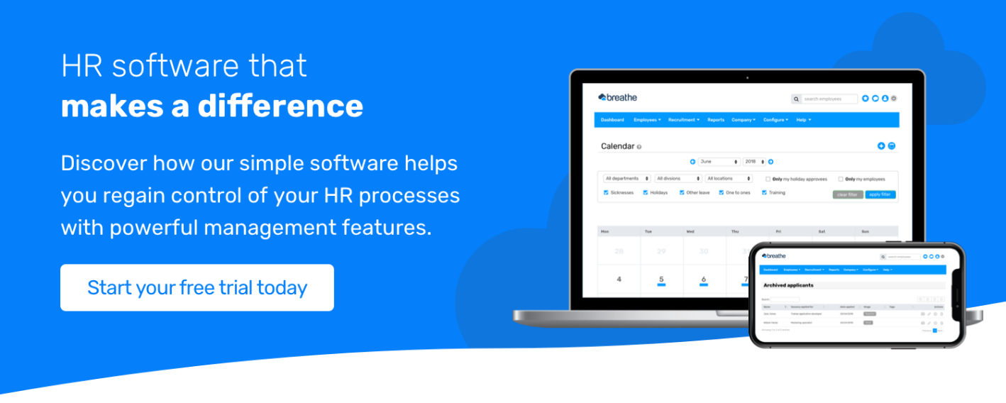 HR software that makes a difference. Discover how our simple software helps you regain control of your HR processes with powerful management features. Start your free trial today.