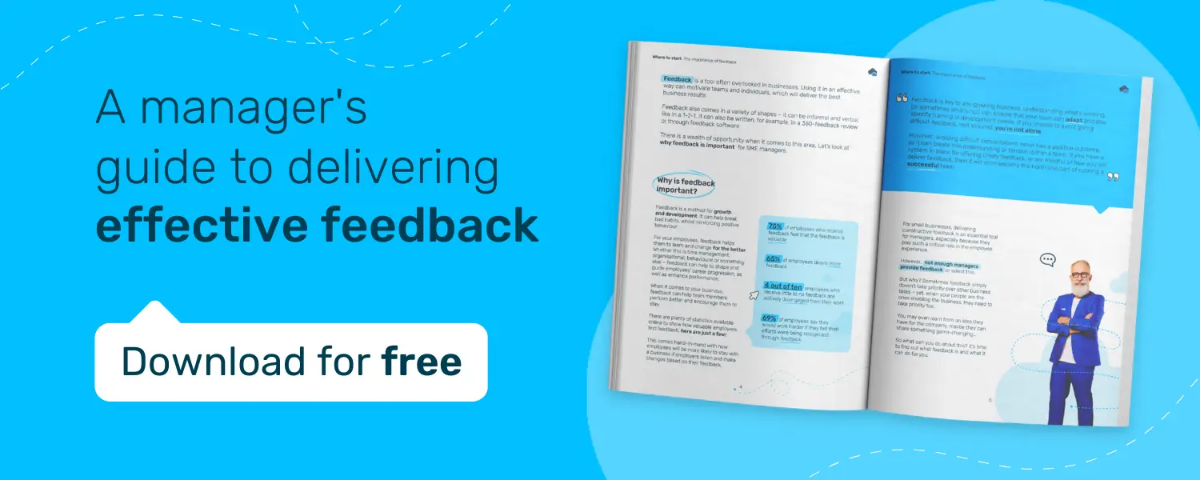 A manager's guide to delivering effective feedback. Download for free.